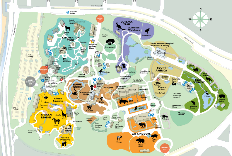 San Francisco Zoo Map