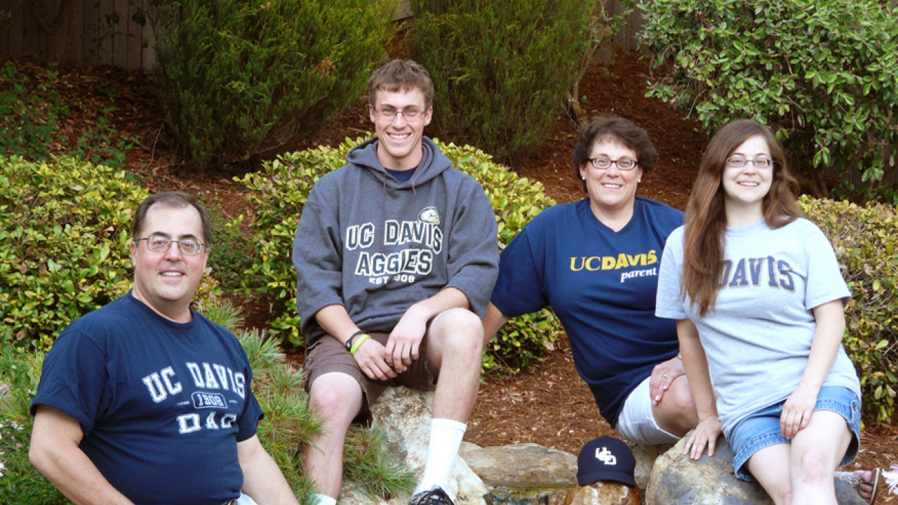 Ted, Michael, Kathy and Katie Green are all Aggies. 