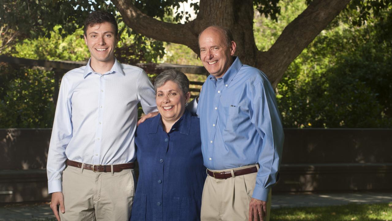 Steve (right) and Carol Ware (middle) with their son Jeff (left)- a mechanical and aerospace engineer Steve (right) and Carol Ware (middle) with their son Jeff (left)- a mechanical and aerospace engineer