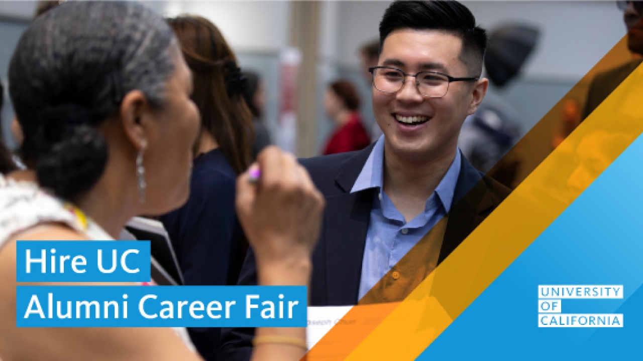 Hire UC Alumni Fair Banner