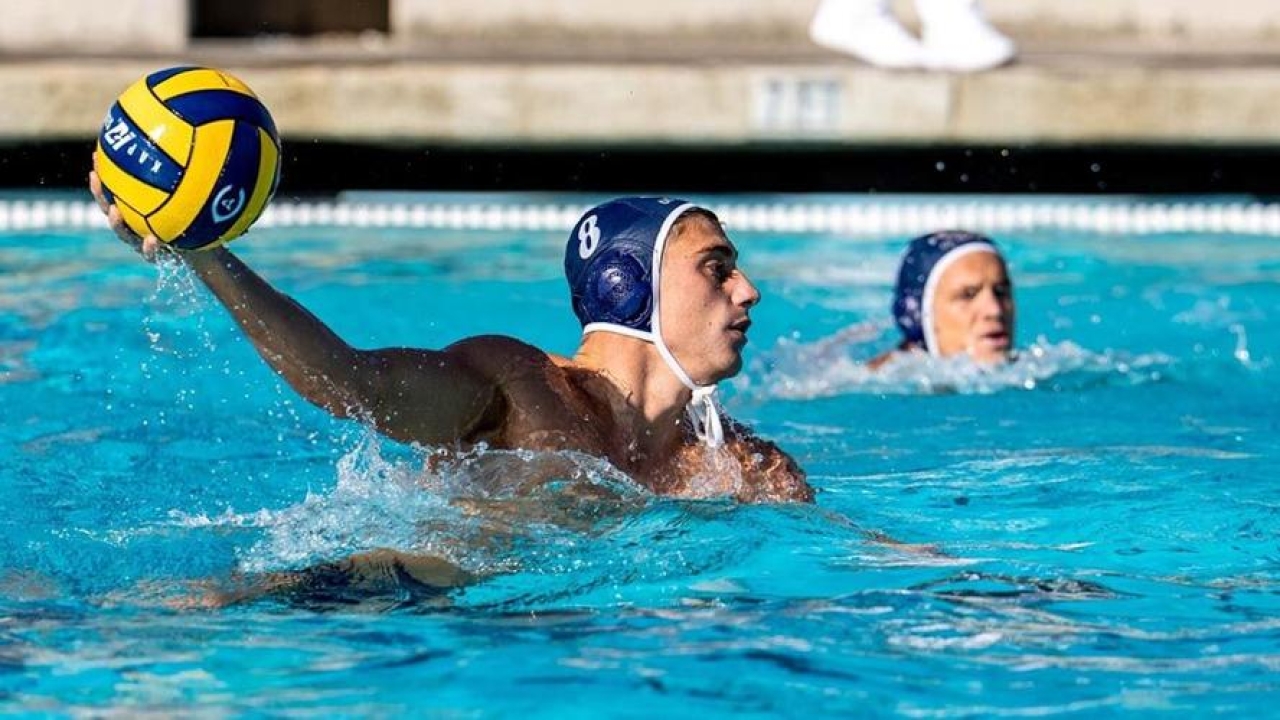 Men's Water Polo team playing a game
