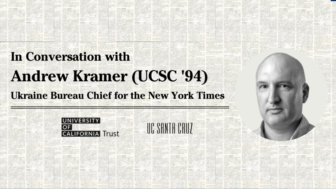 UC Trust UK New York Times Journalist Andrew Cramer Talk Banner invitation