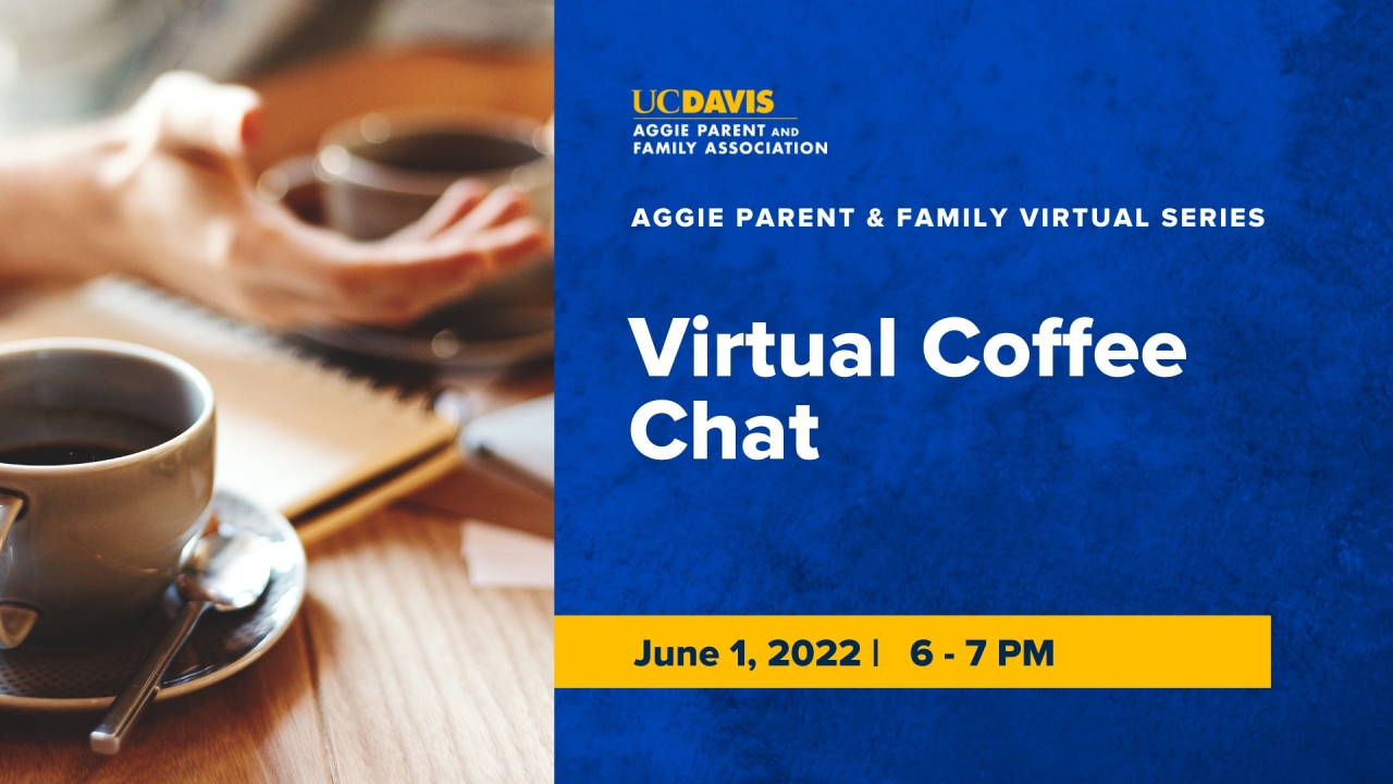 coffee cup image announcing coffee chat on June 1st from 6pm-7pm