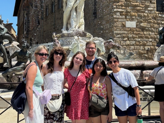 Grad Trip 2025 Group Fountain