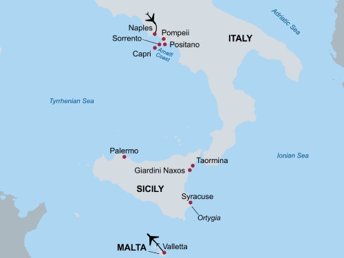 sicily map