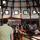 Patrons inside Steeplejack Brewing Co.
