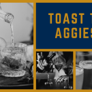 Images of wine, beer and cocktails